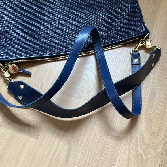 Clare V. Moyen Messenger - Twilight Blue Zig Zag - Picture 7 of 7